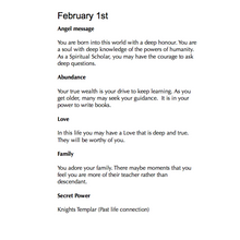 Load image into Gallery viewer, Digital Angel Birthday Messages for February
