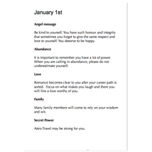 Load image into Gallery viewer, Digital Angel Birthday messages for January
