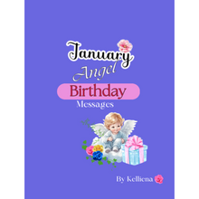 Load image into Gallery viewer, Digital Angel Birthday messages for January
