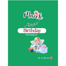 将图片加载到图库查看器，Digital Angel Birthday Messages for March
