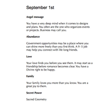 Load image into Gallery viewer, Digital Angel Birthday Messages for September
